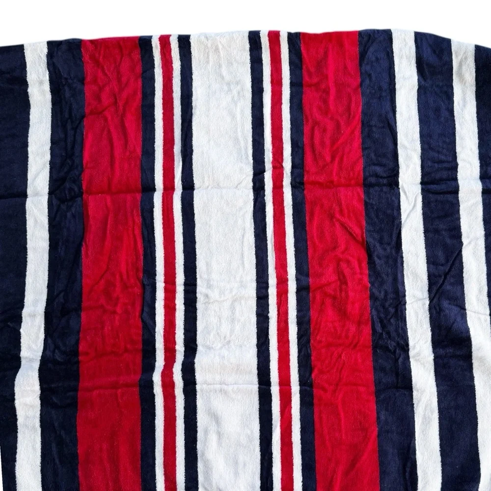Quince Cabana Stripe Beach Towels (Set of 2) in Red, White, & Navy | NWT